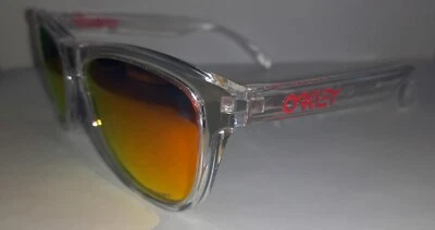 $31 • Buy Oakley Frogskins Clear/ Red/ Orange Polarised Sunglasses