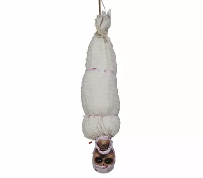 Large 80cm Hanging Mummy Torso Decoration Prop Halloween Zombie Skeleton Skull • £34.99