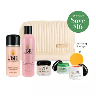 L’BRI Basic Skin Care Set 2 - Extra Dry W/Bag And Sponge • $125