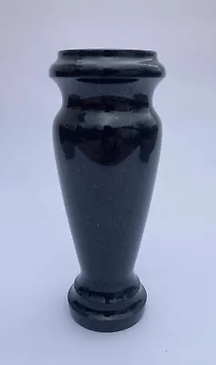 Turned Granite Memorial Vase Polished 4  X 10  Black • $145