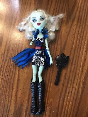 Monster High Doll Freak Du Chic Frankie Stein W/ Dress Boots Brush BLEMISHED • $15