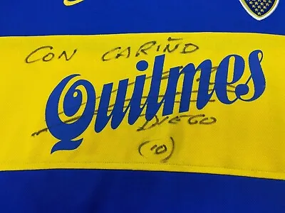 Boca Juniors 2000 Match Shirt Guillermo + Autographed  By Maradona  • $3800