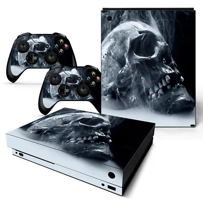 Xbox One X Skin Design Foils Sticker Screen Protector Set - Acid Skull Motif • $34.28