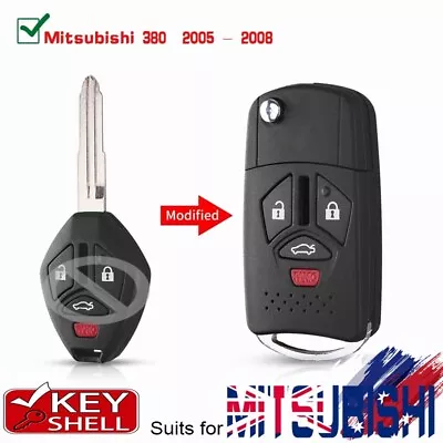 $14.78 • Buy 4 Button Flip Remote Key Shell Case Fob Suit Mitsubishi 380 2005 2006 2007 2008