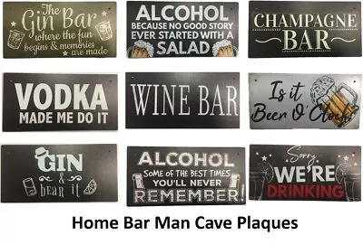 Wooden Vintage Sign Bar Sign Plaque Hanging Man Cave Gift Fathers Day Pub Home • $14.50