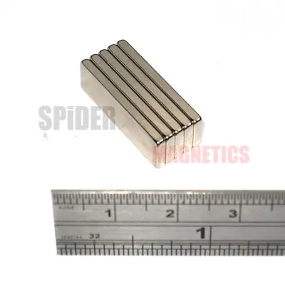 Magnets 25mm X 7mm X 2mm Neodymium Block Strong Thin Neo Craft Magnet 25x7x2 Mm • £3.39