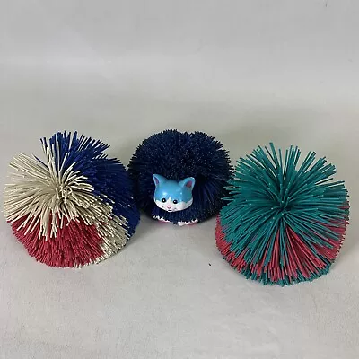 Vintage 90s Koosh Lot  Of  3 Balls -1 Cat -As Pictured • $21.99