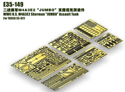 ET Model 1/35 E35-149 WWII US M4A3E2 Sherman Jumbo Photo Etch (for Asuka/Tasca) • £23.74