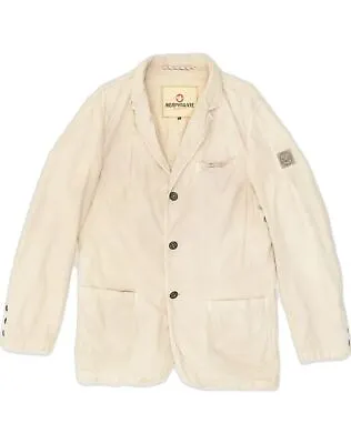 MURPHY & NYE Mens 3 Button Blazer Jacket UK 38 Medium Beige Cotton NI08 • £25.25