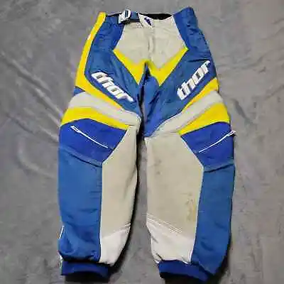 Thor Motocross Pants Boys S 24 Padded Off Road Dirt Bike Riding Protective Gear • $24.99