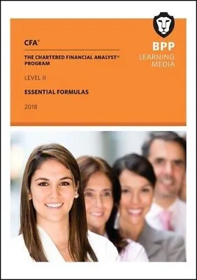 CFA Level 2: Essential Formulas BPP Learning Media Good Condition ISBN 150971 • £3.50