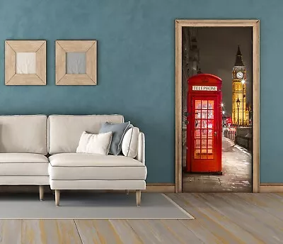 £84.77 • Buy 3D Telephone A1011 Door Wall Mural Photo Wall Sticker Decal Assaf Frank Sinsin