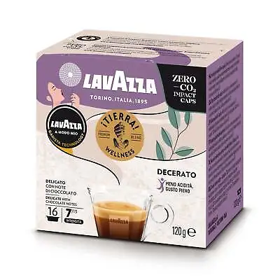 Lavazza A Modo Mio Tierra Wellness Decerato Coffee Capsules (2 Packs Of 16) • £12.99