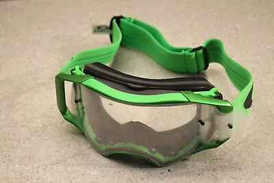 Oakley Airbrake Green MX Goggle Adult Clear Lens 0605 Z2 • $109.11