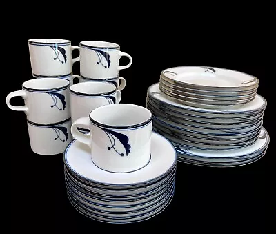 VINTAGE Dansk Flora Bayberry Blue Various Dinnerware Pieces Made In Japan 1980s • $20