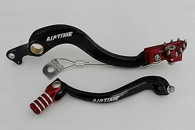 Airtime Forged Rear Brake Pedal & Gear Lever Set Honda Crf250r (2010-2017)-1281 • $84.99