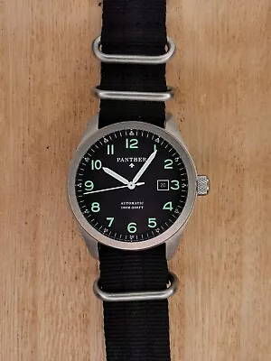 Panther Automatic Sapphire Military Pilot Watch Men's  • £125