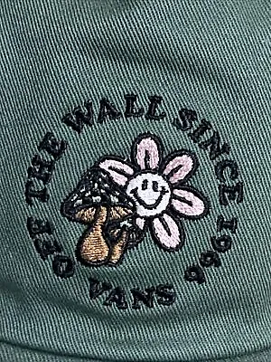 Vans  Off The Wall  Since 1966 Green Snapback Flower&Shrooms Hat NewOld Rare • $21