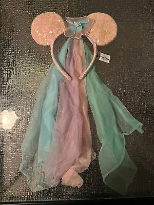 Disney Parks Mouse Ears Butterfly Princess Fairy Headband Veil • $6.50