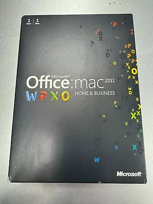 Microsoft Office Mac 2011 Home And Business Full UK Retail DVD And Product Key • £20