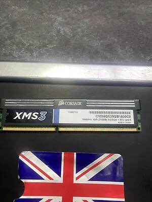 Genuine Corsair XMS3 DDR3 4GB (1x4GB) 1600MHz CMX4GX3M1A1600C9 Used Testedpp • £8.45