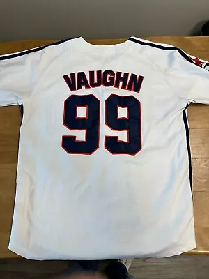 Charlie Sheen (Ricky Vaughn) #99 Cleveland Indians “MAJOR LEAGUE” Size • $30.99