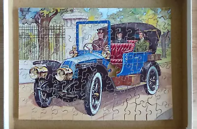 Vintage Victory 100+ Piece Wooden Jigsaw Puzzle Renault 1904 Old Car Series • £2