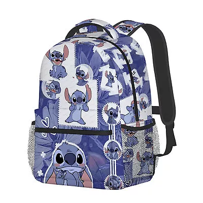 Lilo And Stitch Backpack School Bag Students Bookbag Shoulders Bag W/Chest Strap • $29.44