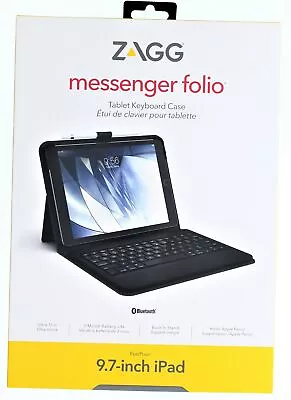 Zagg Messenger Folio Tablet Keyboard Case For 9.7 In IPad • $26.99