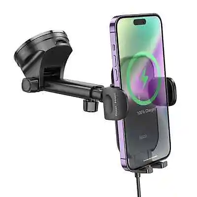 Wireless Car Charger Charging 15 W Qi Car Phone Holder UK • £19.99