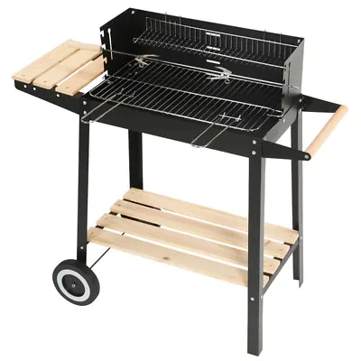 £35.99 • Buy Charcoal BBQ Grill Trolley Barbecue Patio Outdoor Garden Heating Smoker Picnic