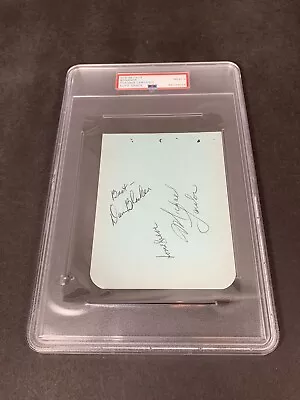 Bonanza Autograph Michael Landon Dan Blocker Lorne Greene PSA GRADE 9 MINT • $1560