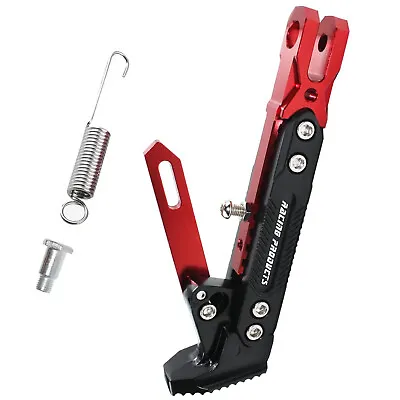 Aluminum Alloy Motorcycle Foot Side Stands Adjustable Kickstand Holder Universal • $16.49