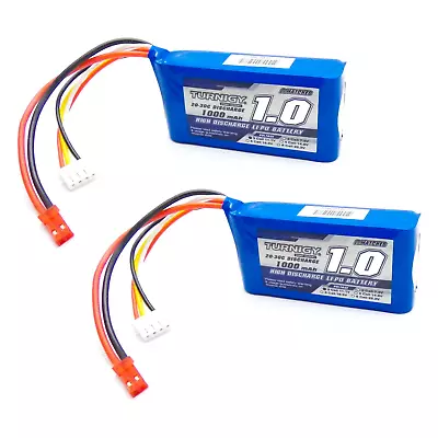 2pcs Turnigy 1000mAh 3S LiPo Battery Pack 11.1V 20C 30C JST Connector Plug • $23.95