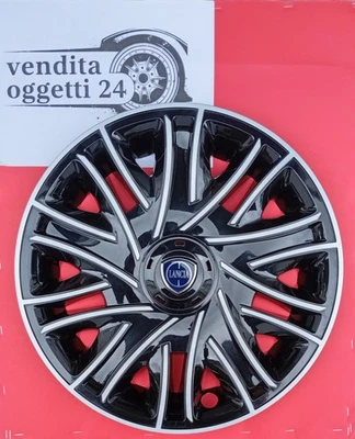 4 Copricerchi Per Lancia Ypsilon - Diametro 15 Pollici, Logo Nuovo - Foto 2