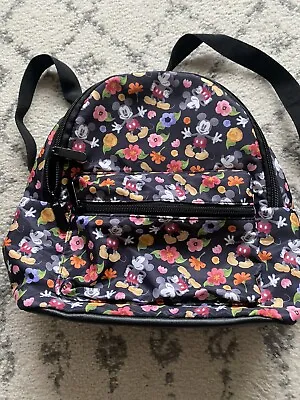 Disney Mickey Floral Print Mini Backpack • $10