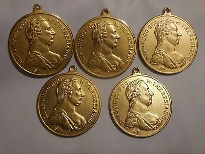 5 Thaler Golden Coin Type Medals Maria Theresa Austria • £13.50