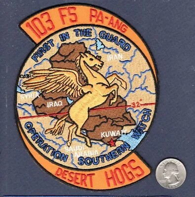 103rd FS PA ANG OSW Desert Hogs USAF A-10 THUNDERBOLT Squadron Patch • $11.99