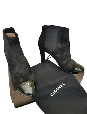 Chanel Authentic Lady's Ankle Boots Sz Eur37.5 UK 4.5 VGC  • £249.99
