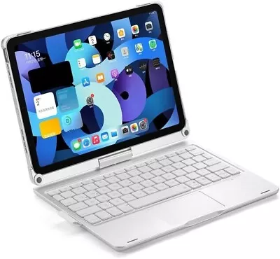 HENGHUI 360 Rotatable Touch Keyboard For IPad Air 5th 4th Generation - IPad Pro • £44.99