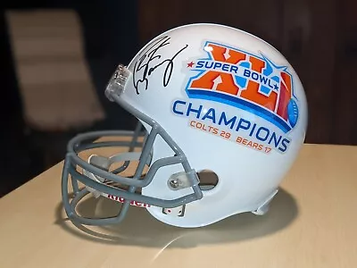 Peyton Manning Signed Super Bowl 41 Colts Helmet Mounted Memories COA Full F/S • $699