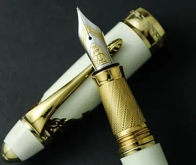 Michel Perchin Star Of India LE White Fountain Pen #4-25 • $6500