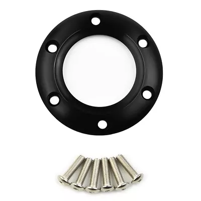 Momo&nrg Nrg Steering-wheel Horn Button Ring Black 6 Bolt Universal 121810-01b • $15.12