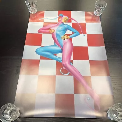 Hajime Sorayama -  Sexy Jester Pinup Large Art Poster - 70x50cm Retro Fine Art • £50