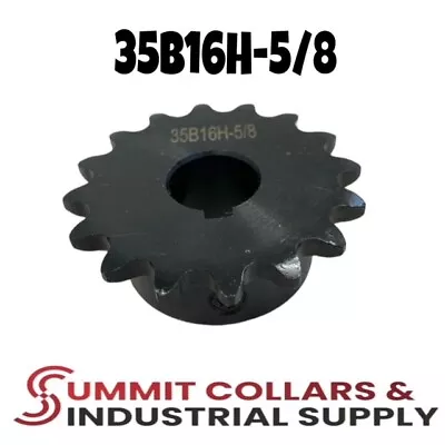 #35 Roller Chain Sprocket B Type 5/8  Bore Hardened 16 Tooth 35B16H-5/8 • $7.99