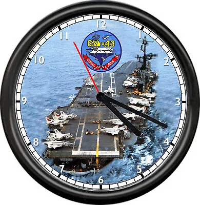 USS Coral Sea CV 43 US Navy Veteran Aircraft Carrier Military Ship Wall Clock • $46.16
