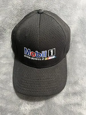 Mobil 1 Hat Cap Logo Baseball Nascar Racing Back Adjustable Black Otto Cool SR • $7.49