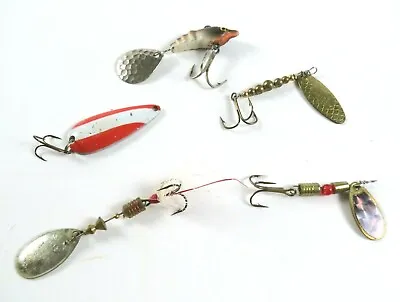 Lot Of Five Spinners/Spoon/Etc. Fishing Lures Including Mepps CP Swing Etc. • $15.37