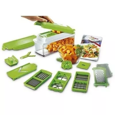 Premium Fruit Vegetable Slicer Nicer Dicer Plus Food Chopper Cutter Peeler 12in1 • $24.99