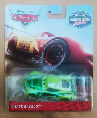 Disney Pixar Cars 3 CHASE RACELOTT FIREBALL BEACH New Blister Good. RARE • £22.52